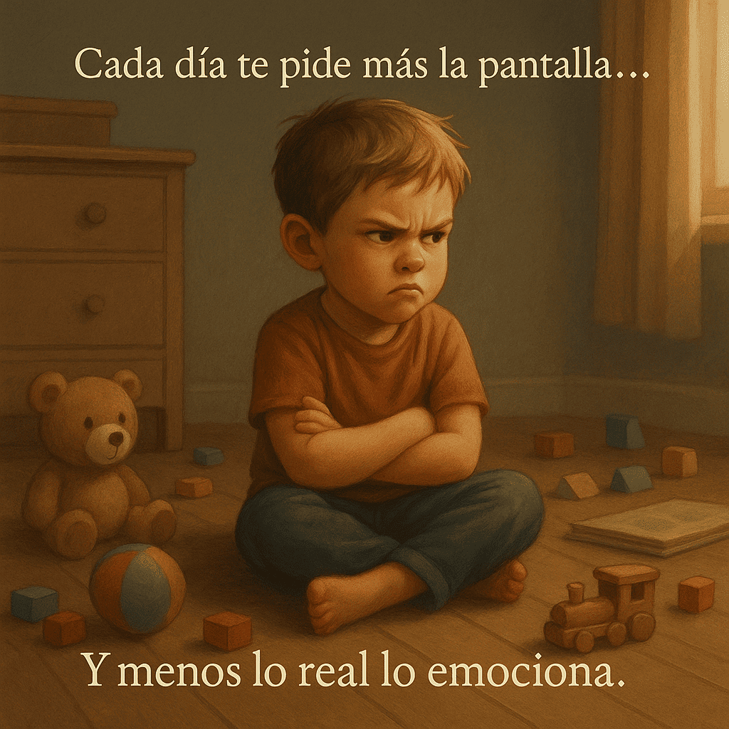 Niño pidiendo celular